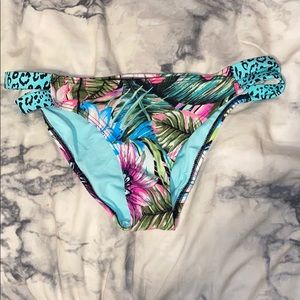 Cheetah and Hawaiian Printed Bikini Bottoms